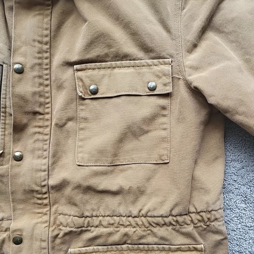 Vintage Carhartt Chore Jacket Men Large Blanket Lined Barn Work Duck Canvas - Picture 7 of 16